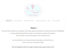 Tablet Screenshot of cottoncandyconfectionery.com